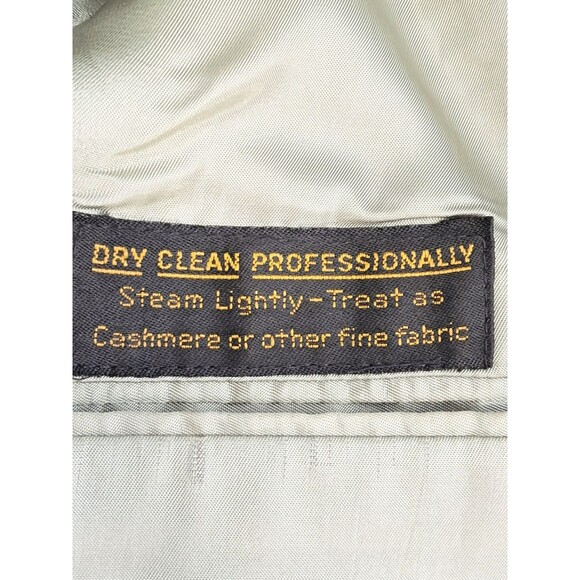 Green Suede Mens Vintage Stuart Reed Sakowitz Sports Coat Size 40 Medium - Picture 7 of 9